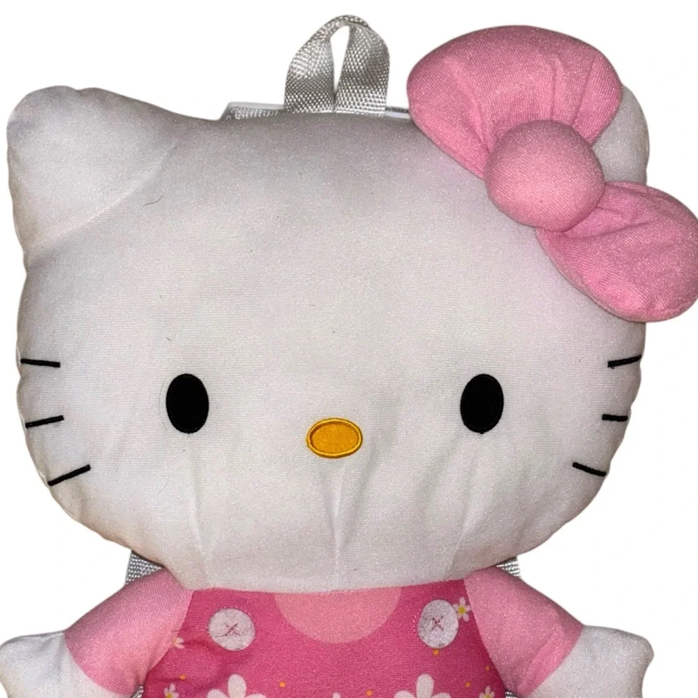 Hello Kitty Plush Backpack | Pink Floral Kawaii | 2022 | OS
